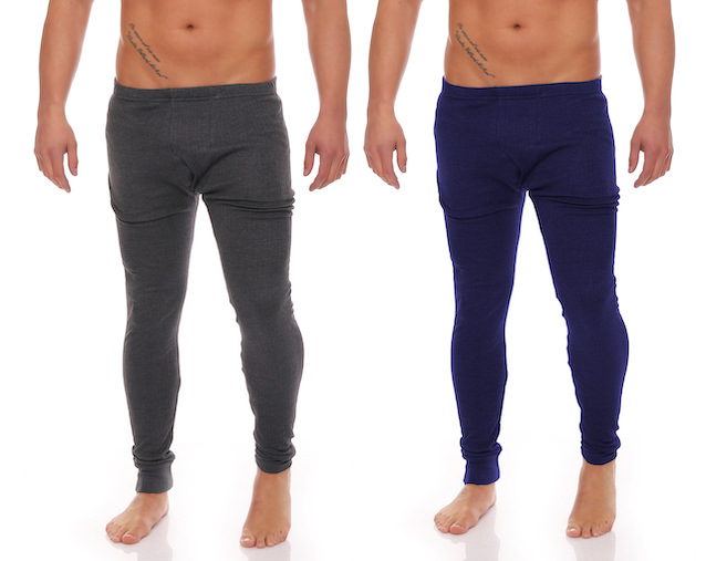 Men-Underpants long johns Thermo plain grey, blue and anthracite
