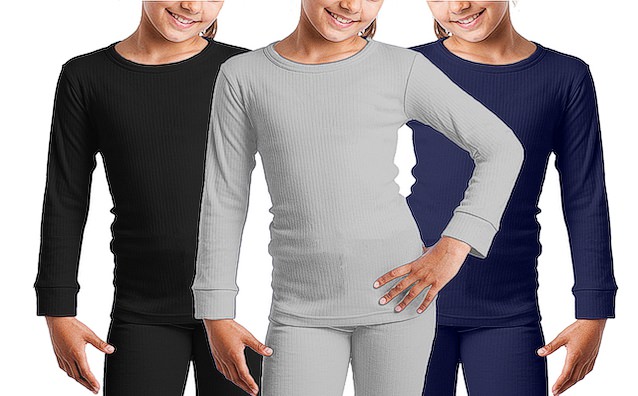 Thermo undershirts long sleeved for kids