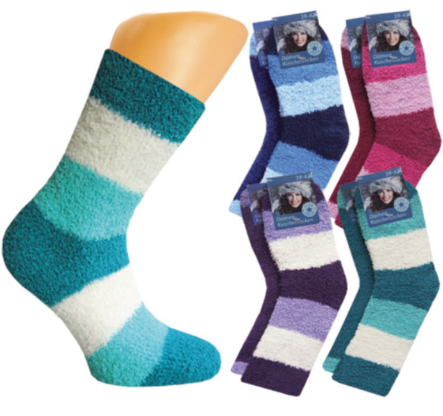nice soft socks with ringlets in great colours