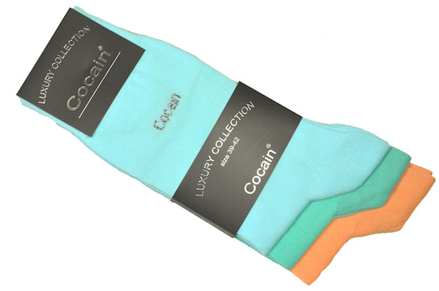 plain bright coloured Luxury socks for ladies from Cocain