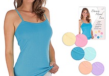 plain coloured undershirt with spaghetti straps