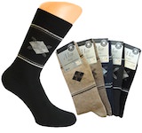 Men`s Socks with classical rhomb-patterns