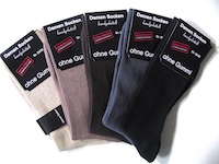 Ladie`s socks without elastic plain coloured