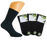 Men`s Bamboo short socks plain black