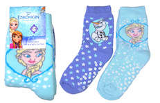 Girls full terry socks with ABS and Disney Frozen motives