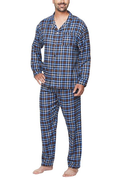 2-004 Men-Pyjama Flannell thick and warm for winter